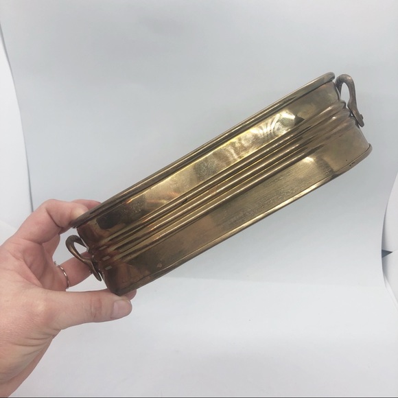 Vintage brass basket